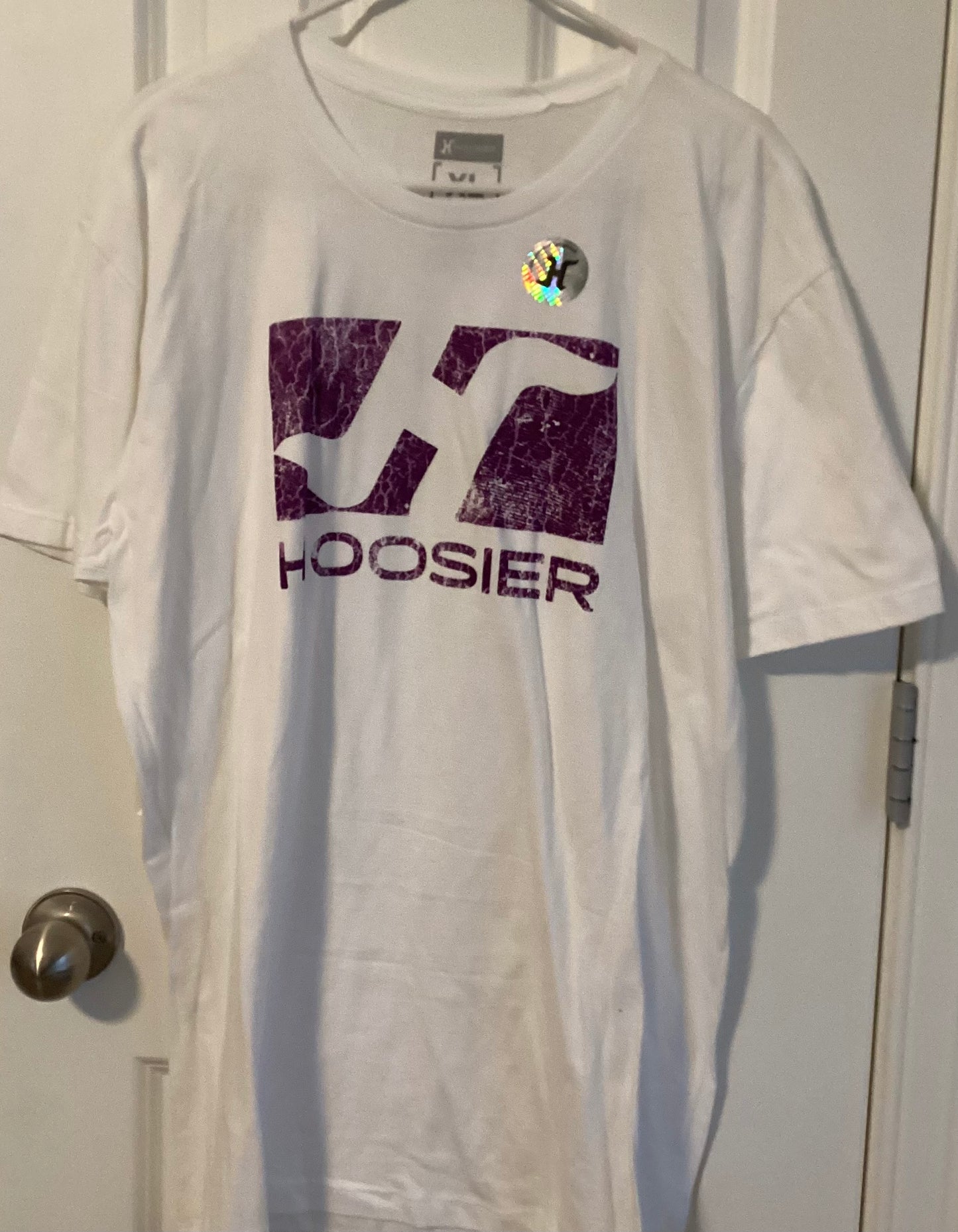 Hoosier White Men's T-shirt- CLEARANCE