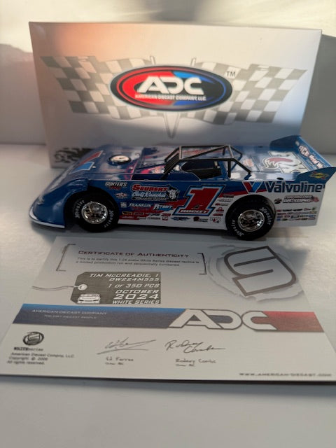 1/24 ADC #1 Tim McCreadie Topless 100 Winner 2024 Dirt Late Model
