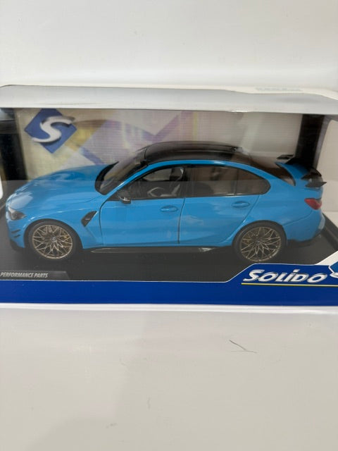 1/18 Solido BMW M3 Performance Parts Daytona Beach Blue 2024