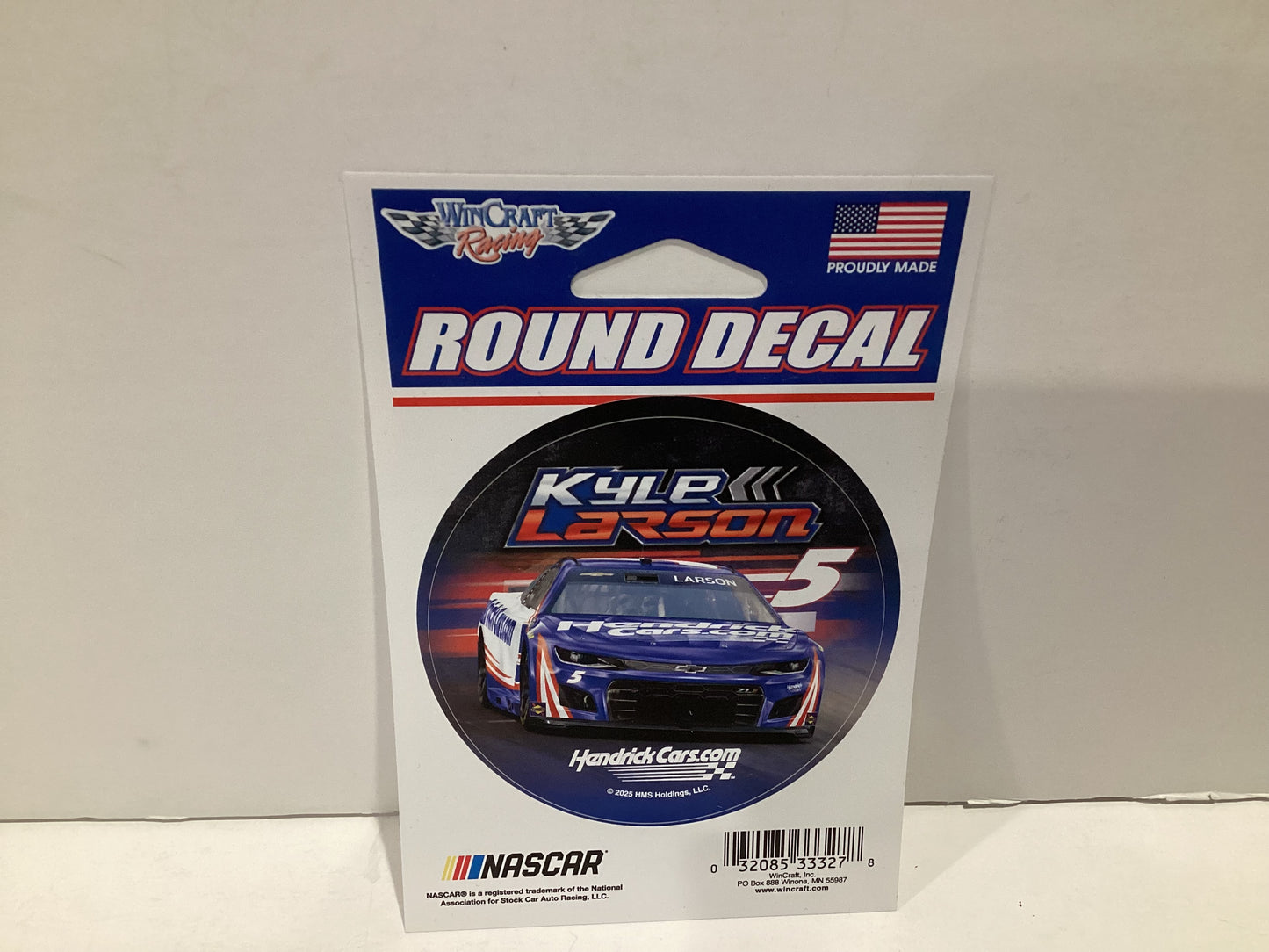 WinCraft Racing Roun Decal Nascar #5 HendrickCars.com Kyle Larson
