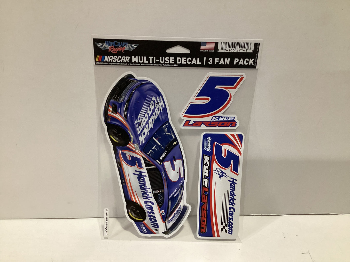WinCraft Racing Nascar Multi-Use Decal 3 Fan Pack #5 Kyle Larson