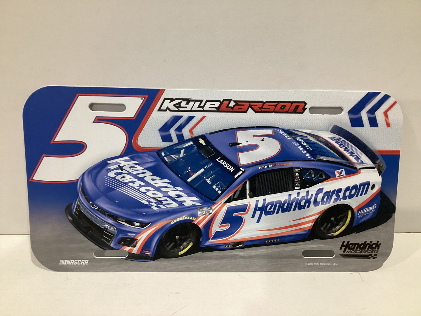 Hendrick Motorsports #5 Kyle Larson HendrickCars.com License Plate