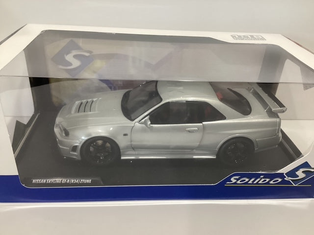 1/18 Solido Nissan Skyline GT-R (R34) ZTune Silver 1999