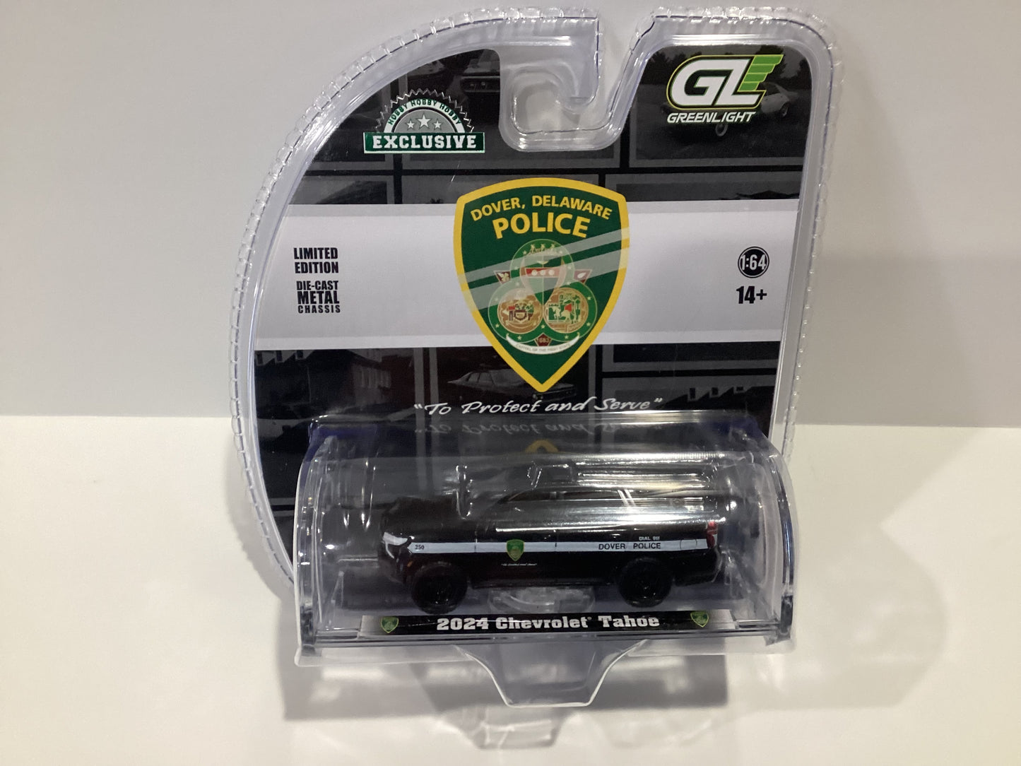1/64 Greenlight Dover Delaware Police 2024 Chevy Tahoe