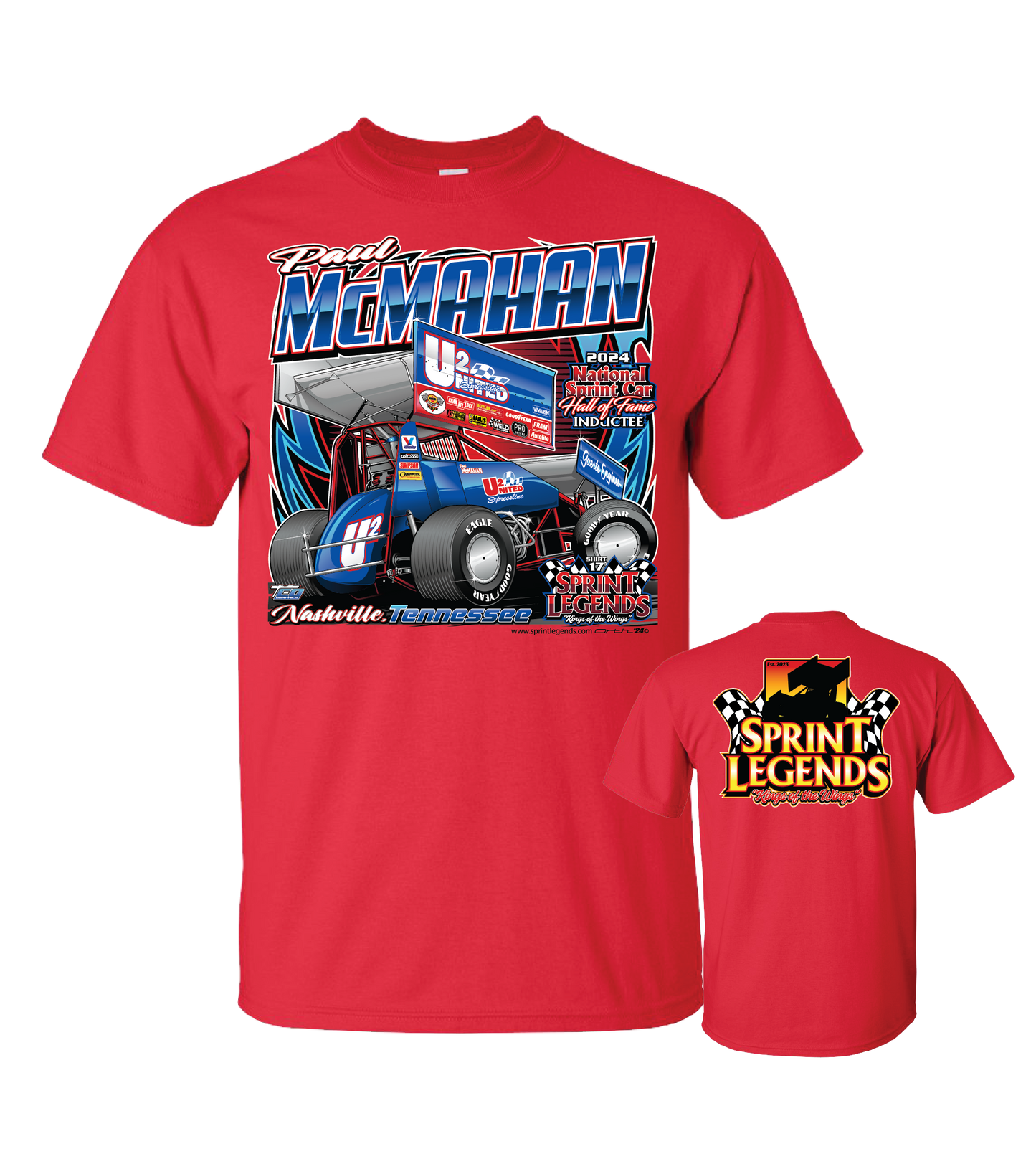 Paul McMahan #U2 United Expressline Sprint Legends Shirt