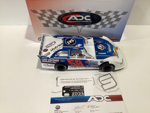 2026 ADC 1/24 #58 Garrett Alberson Roemer Machine & Welding Mesilla Valley Transportation Dirt Late Model