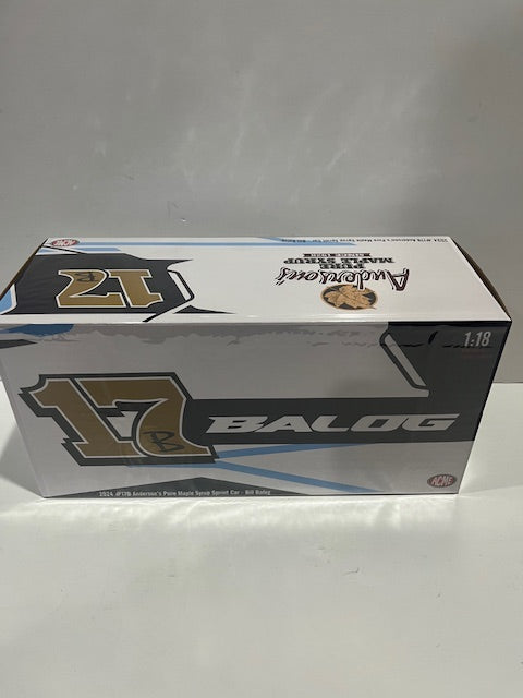 1/18 Acme 2024 #17b Bill Balog Anderson's Maple Syrup Sprint Car