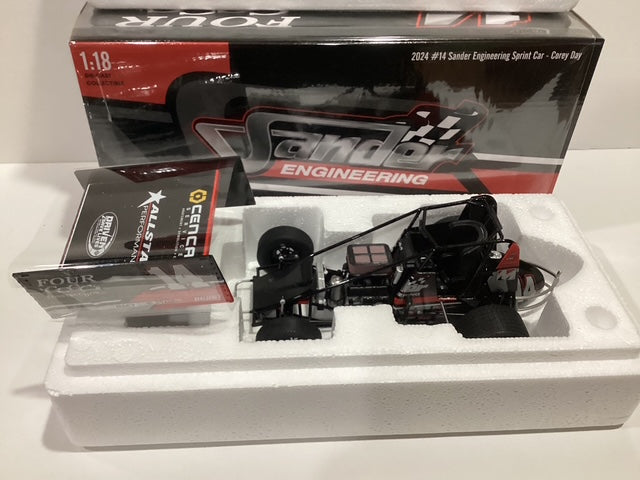 Acme 1/18 2024 Corey Day Four C's Construction Sandler Engineering Sprint Car