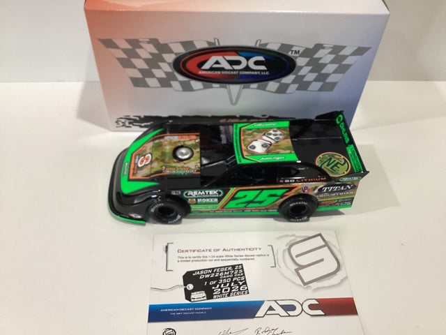 2026 ADC 1/24 #25 Jason Feger Titan Industries Cheap Cars Camo Dirt Late Model