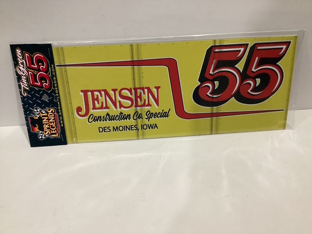 Sprint Legends #55 Tim Green Jensen Construction Wing Board