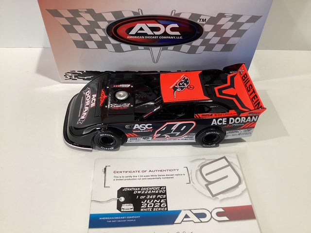 2026 ADC 1/24 #49 Jonathan Davenport Ace Doran Nutrien Ag Solutions Dirt Late Model