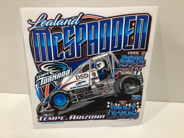 Sprint Legends Leland McSpadden DSD Wingless sprint car sticker
