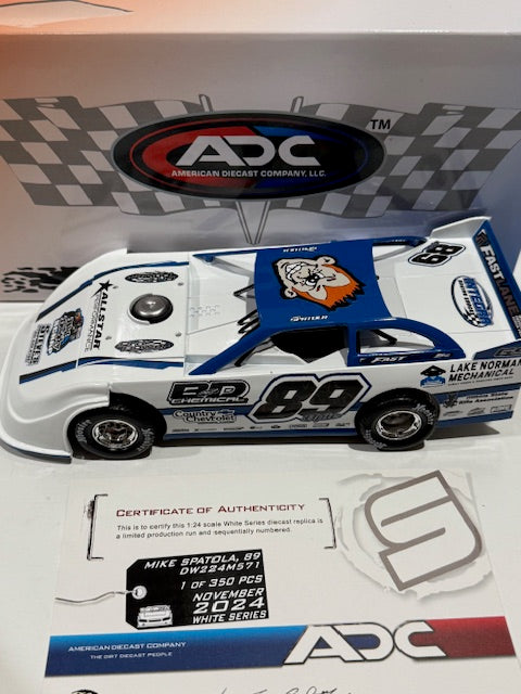 ADC 1/24 #89 Mike Spatola B&D Chemical Lake Norman Mechanical Dome Dirt Late Model