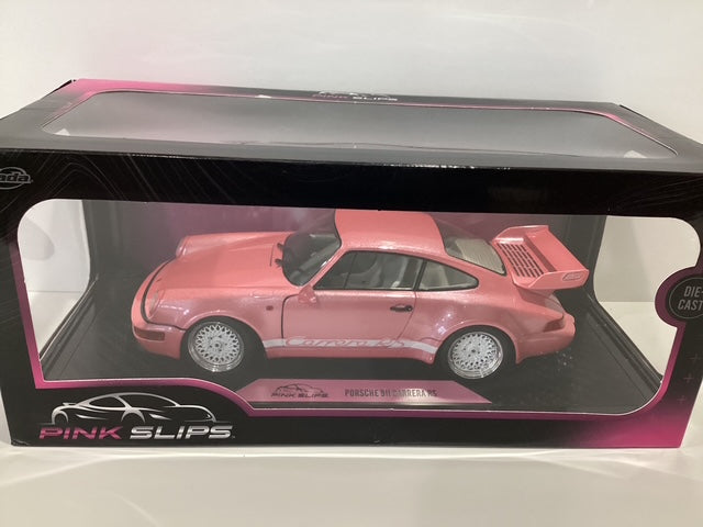 Jada Pink Slips 1/18 Metallic Pink Porsche 911 Carrera RS