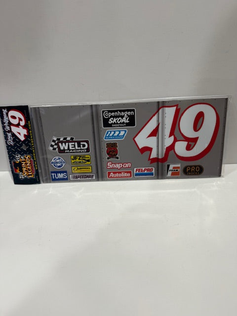 Sprint Legends Doug Wolfgang #49 Metal Wing Board