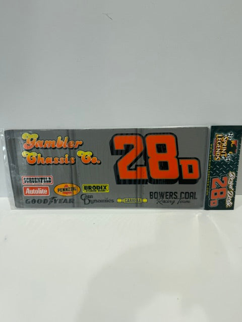 Sprint Legends #28D Brad Doty Bowers Coal Wing PAnel