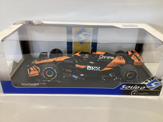 1/18 Solido McLaren F1 Team MCL38 Australian GP 2024