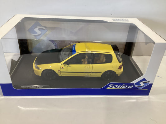 1/18 Solido Honda Civic (EG6) Spoon Yellow Version 1991