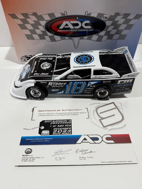 ADC 1/24 2024 #18 Scott Bloomquist Petroff Towing CM Tribute Dirt Late Model
