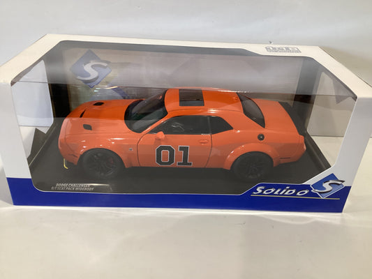 1/18 Solido Dodge Challenger R/T Scat Pack Widebody Hazard Tribute 2023
