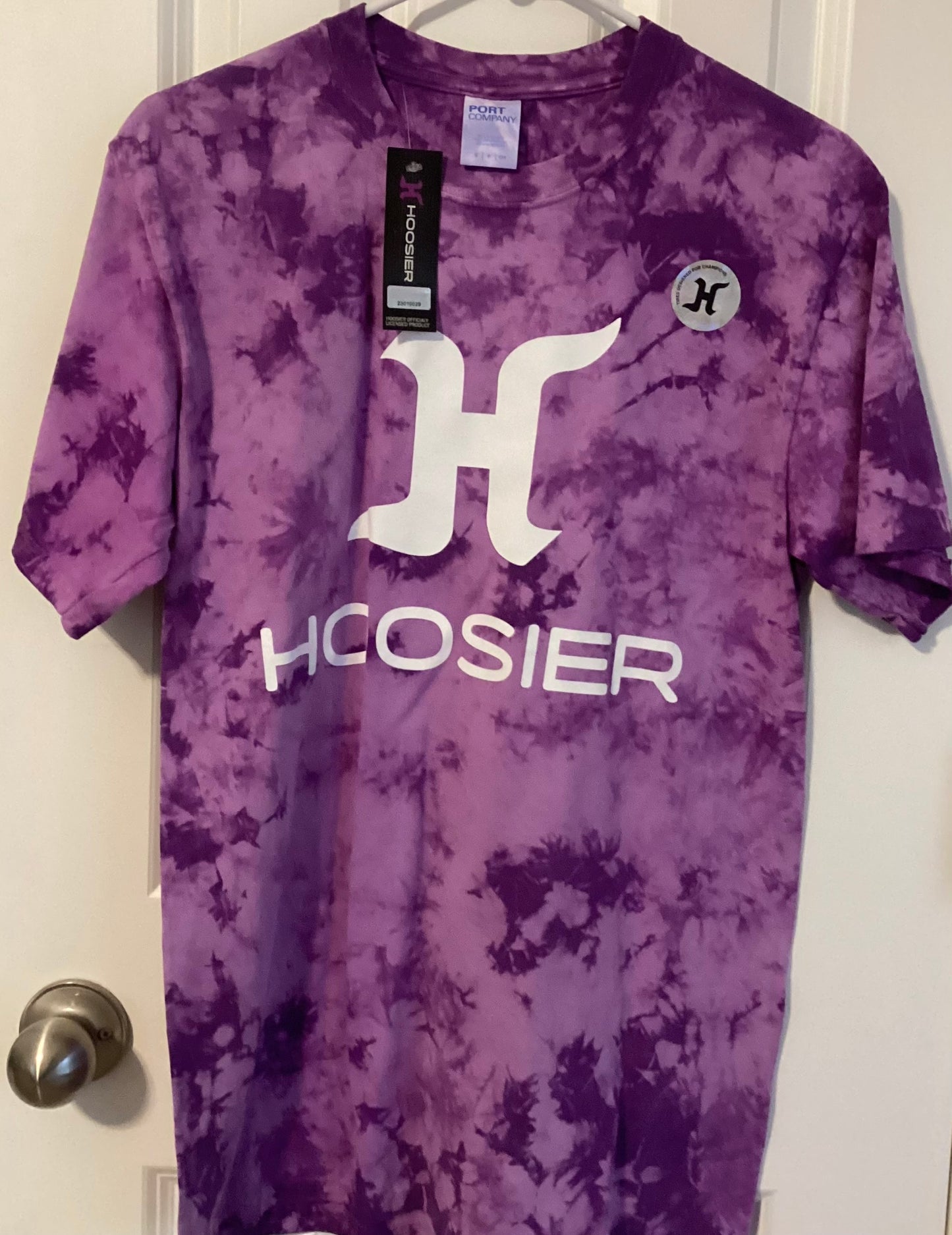 Hoosier Purple Tie-Dye T-shirt- Unisex