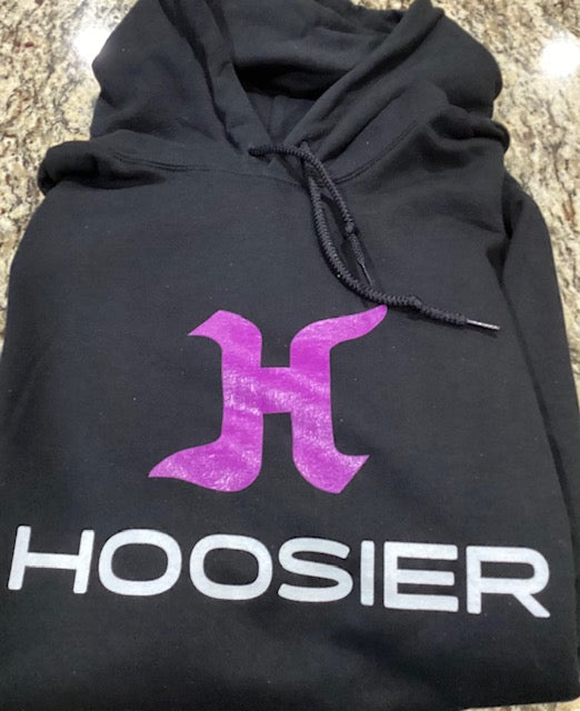 Hoosier Men's Black Hoodie