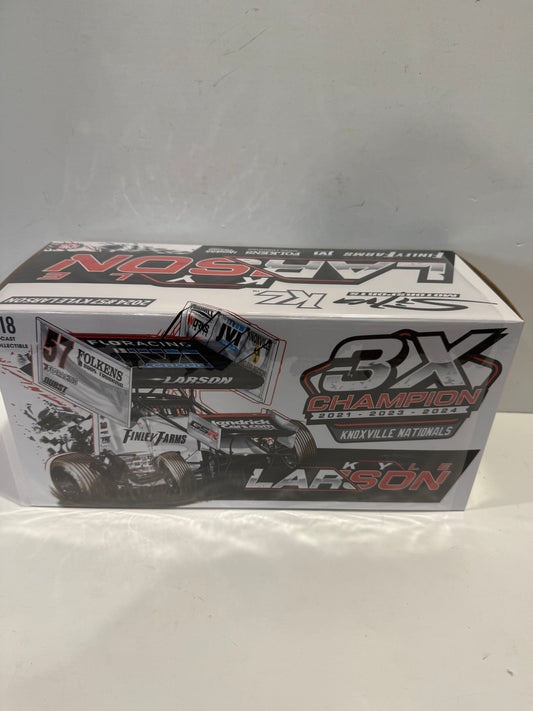 1/18 ACME Kyle Larson #57 Finley Farms 3x Champion Knoxville Nationals 2024 Sprint Car