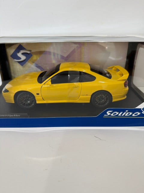 1/18 Solido Nissan Silvia S-15 Spec R Acro Lightning Yellow 1999