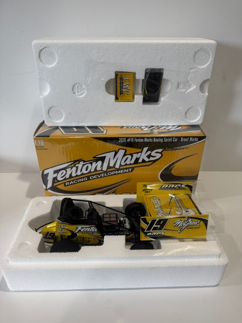 1/18 ACME Brent Marks #19 Fenton Marks Racing 2026 Sprint Car