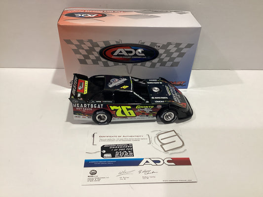 1/24 ADC Brandon Overton #76 Heartbeat Hot Sauce Granto Southern White Series 2025 Dirt Late Model