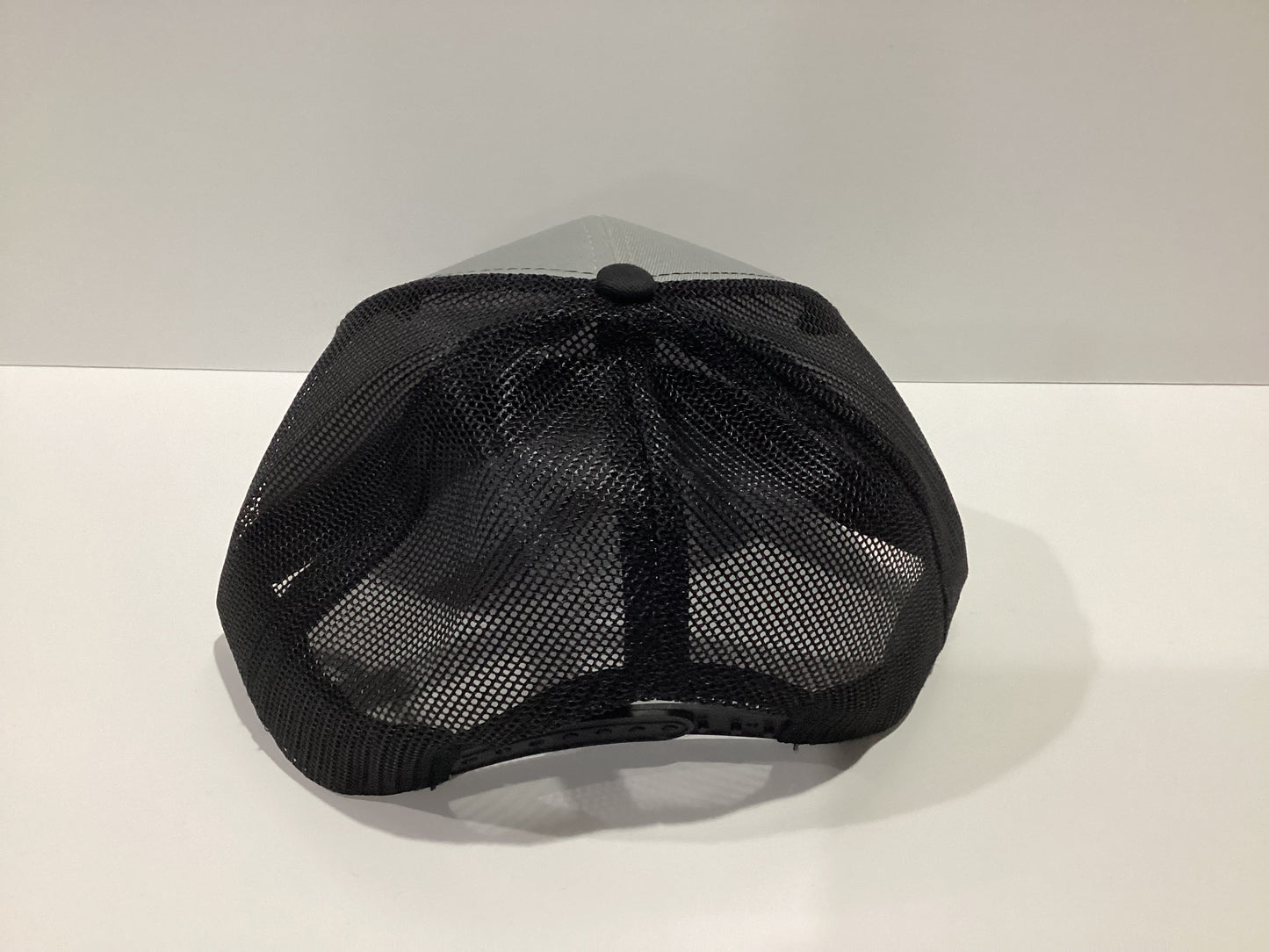 Hoosier Gray/Black American Flag Adjustable Trucker Hat