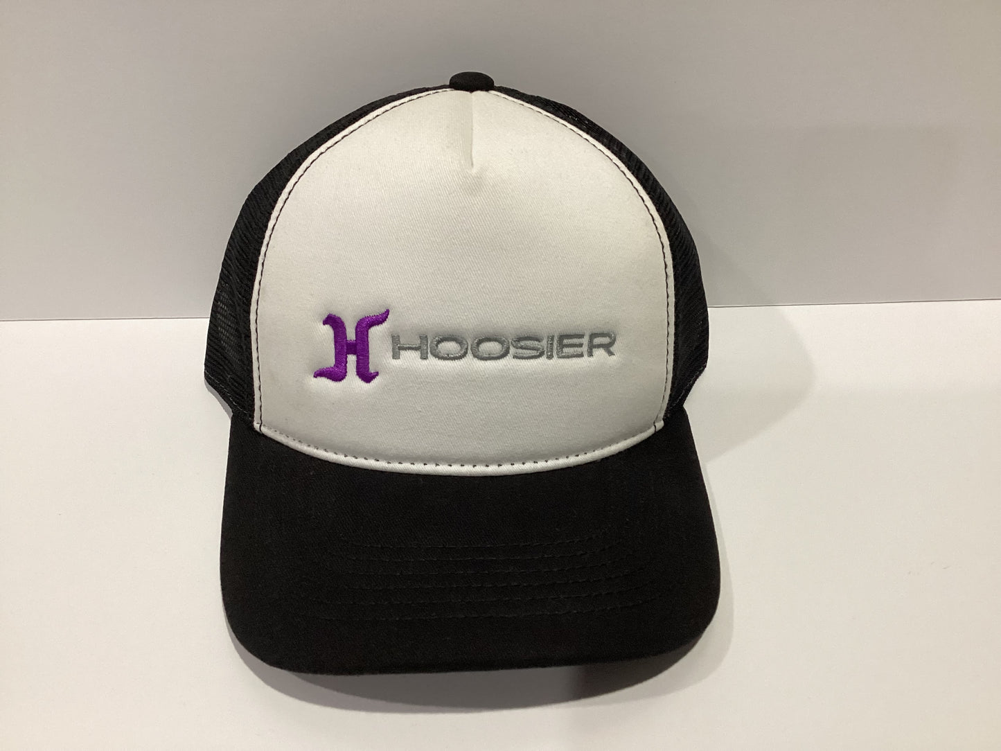 Hoosier Black/White Adjustable Trucker Hat