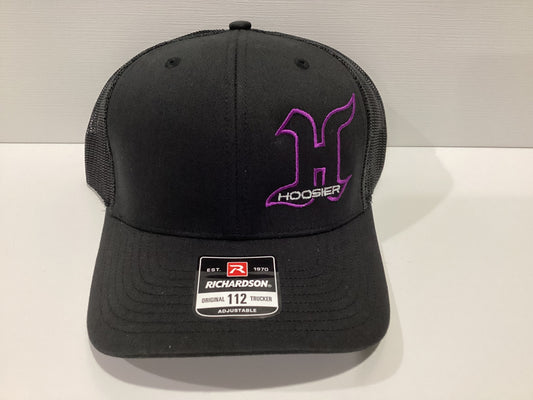 Hoosier Black Adjustable Trucker Hat