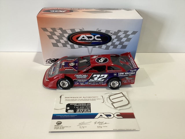 1/24 ADC Bobby Pierce #32 Churchill Transport Low Voltage Solutions 2025 Dirt Late Model