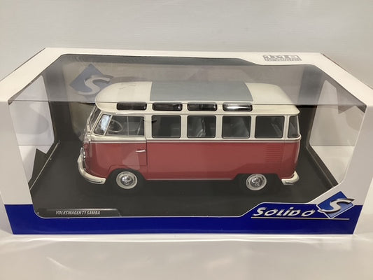 1/18 Solido Volkswagen T1 Samba Baby Red/White 1962