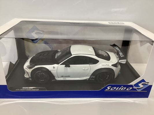1/18 Solido GR86 w/ Liberty Work Body Kit Pearl White 2024