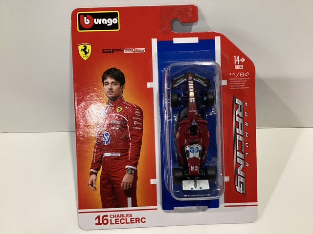 1/64 Burago #16 Charles Leclerc HP Shell Formula 1 Racing Car