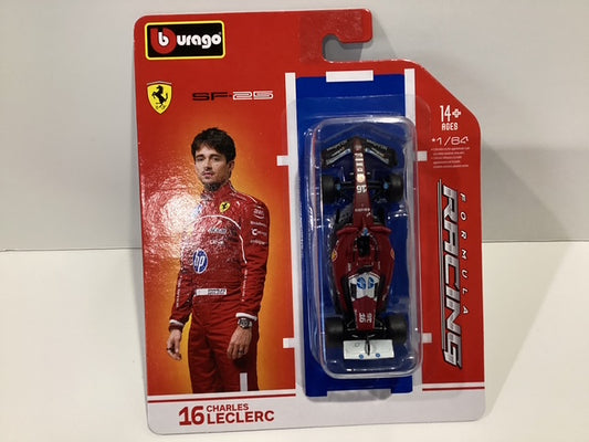 1/64 Burago #16 Charles Leclerc HP Shell Formula 1 Racing Car