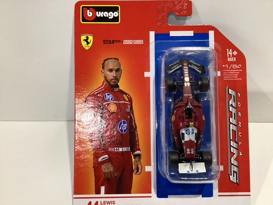 1/64 Burago #44 Lewis Hamilton HP Shell Formula 1 Racing Car