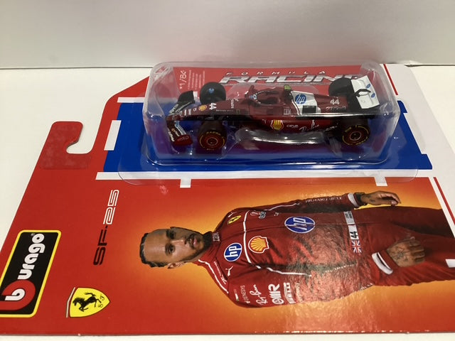 1/64 Burago #44 Lewis Hamilton HP Shell Formula 1 Racing Car