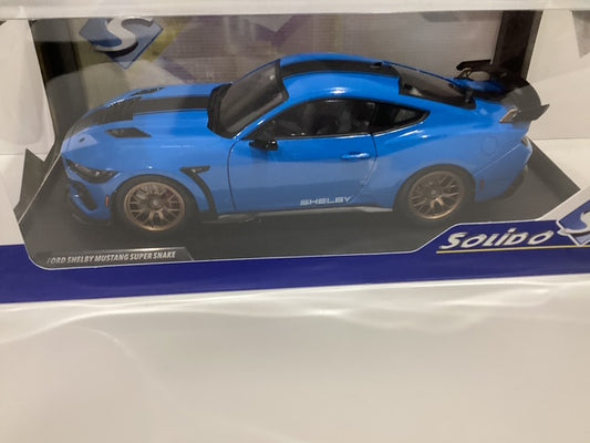 1/18 Solido Shelby Mustang Super Grabber Blue Metallic 2024