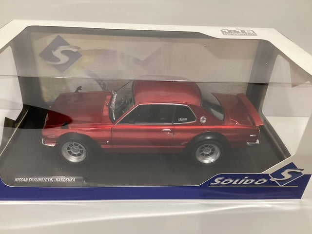 1/18 Solido Nissan Skyline (C10) Hakosuka Solido Works Red Metallic 1970