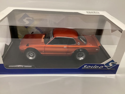 1/18 Solido Nissan Skyline (C10) Hakosuka Solido Works Orange Metallic 1970