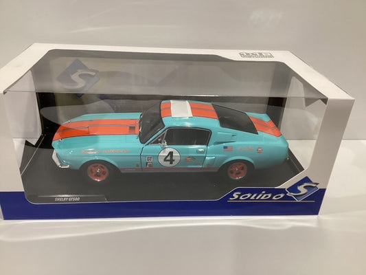 1/18 Solido 1967 Ford Shelby Mustang GT 500 Gulf Racing Tribute