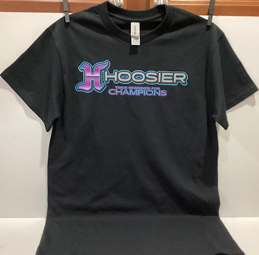 New Gildan Heavy Blend Hoosier Tires Designed for Champions Black T-Shirt