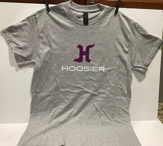 New Gildan Heavy Blend Hoosier Light Gray Dirt Late Model T-Shirt