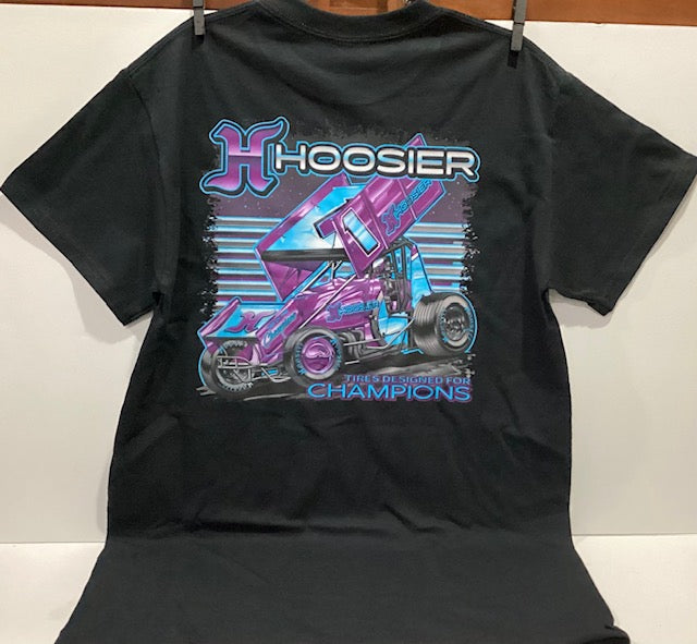 New Gildan Heavy Blend Hoosier Black Sprint Car T-Shirt