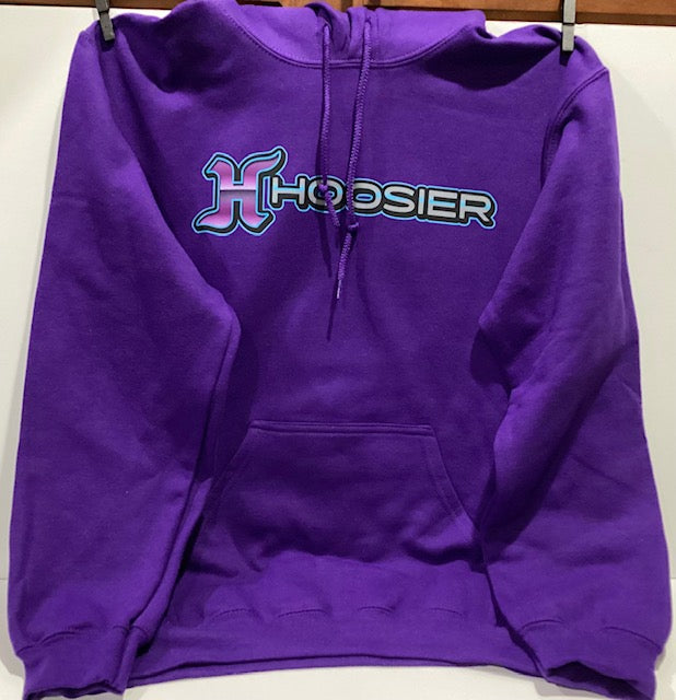 New Gildan Heavy Blend Hoosier Purple Sprint Car Hoodie Sweatshirt