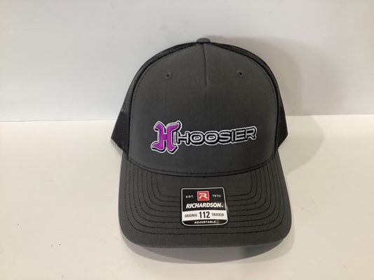 Richardson Hoosier Gray & Black Original 112 Trucker Adjustable Hat