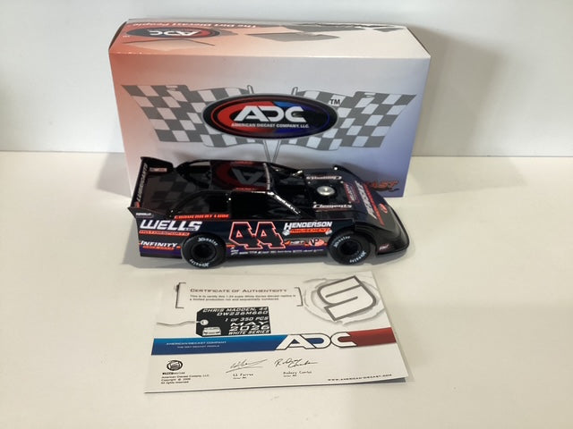1/24 ADC Chris Madden #44 Wells Motorsports 2026 Dirt Late Model